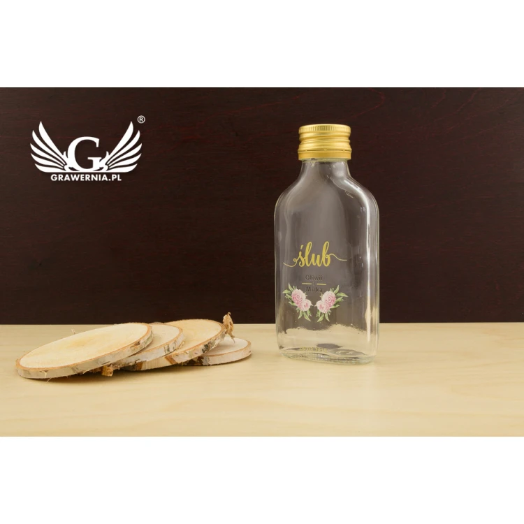 Wedding Alcohol Bottle - UV Digital Print - 100ml Capacity - BUT003