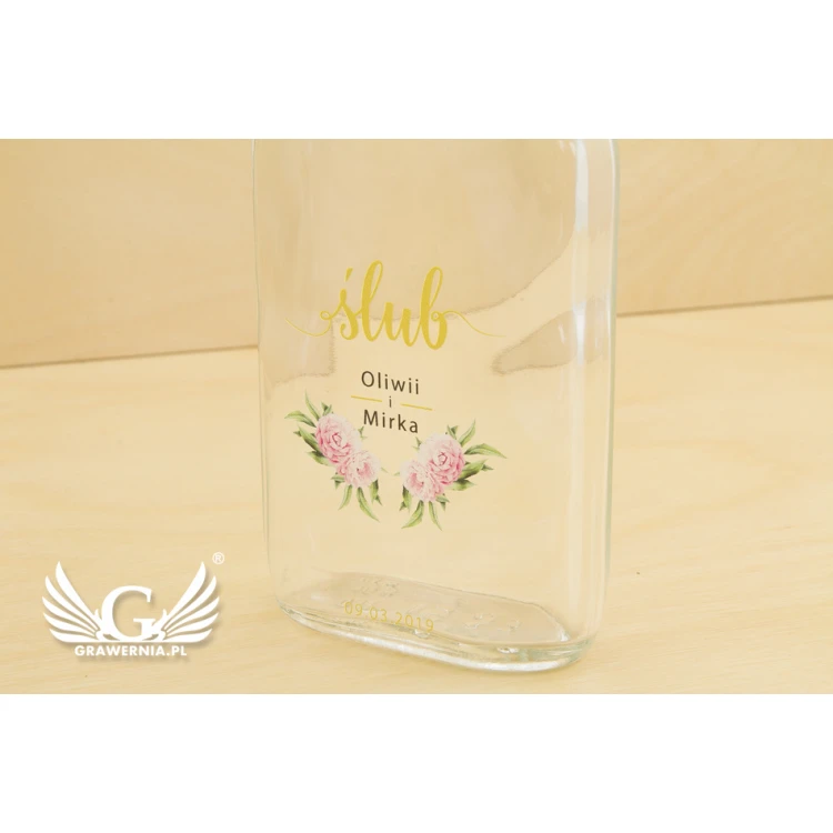 Wedding Alcohol Bottle - UV Digital Print - 100ml Capacity - BUT003