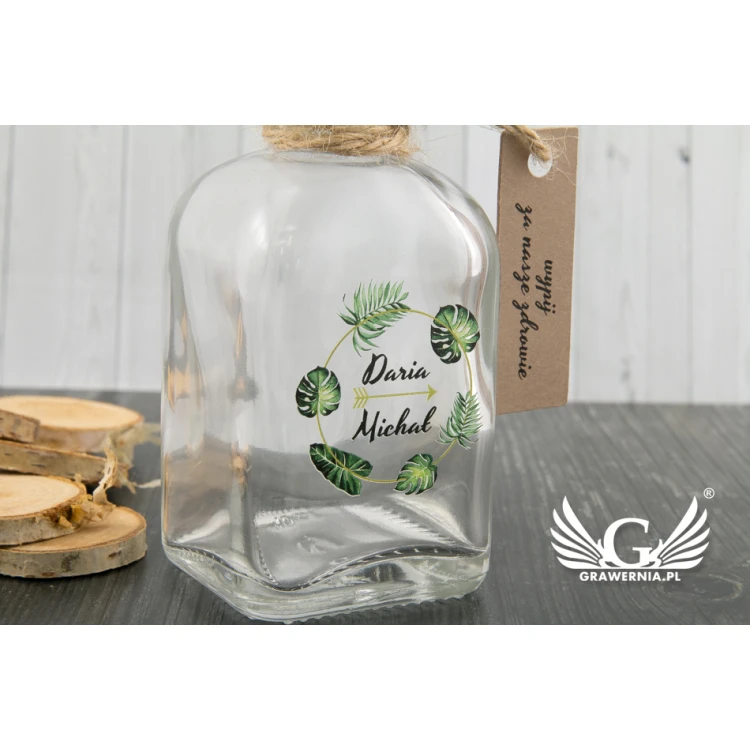 Wedding Alcohol Bottle - UV Digital Print - 100ml Capacity - BUT002