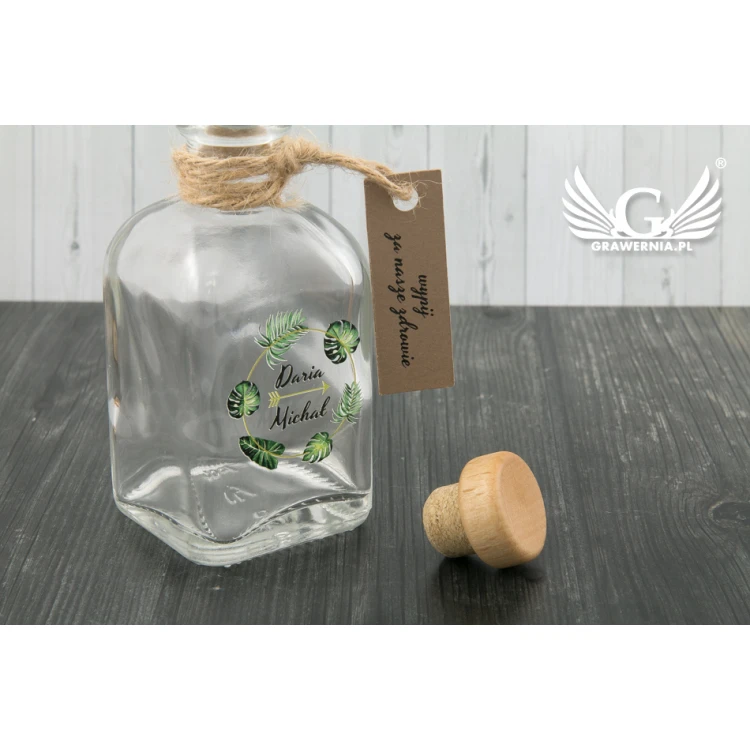 Wedding Alcohol Bottle - UV Digital Print - 100ml Capacity - BUT002