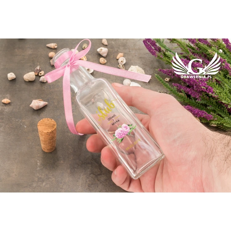 Wedding Alcohol Bottle - UV Digital Print - 100ml Capacity - BUT007