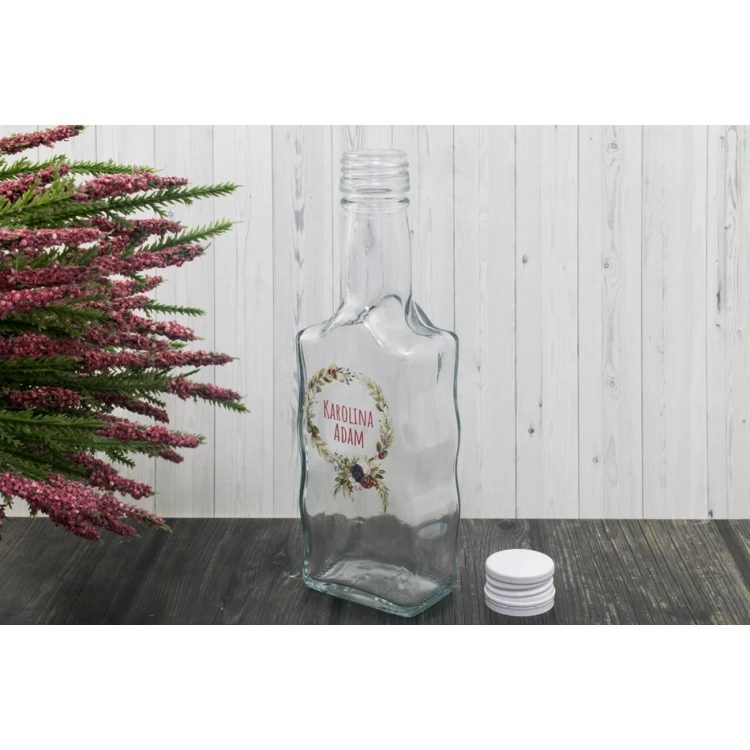 Wedding Bottle for Alcohol - UV Digital Print - 200ml Capacity - BUT015