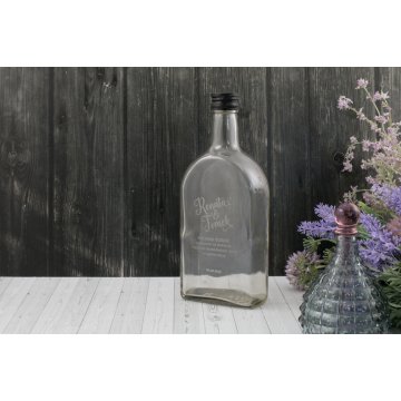 Wedding Bottle for Alcohol - Laser Engraved - 500ml Capacity - BUT005
