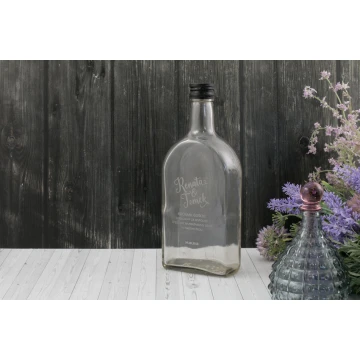 Wedding Bottle for Alcohol - Laser Engraved - 500ml Capacity - BUT005