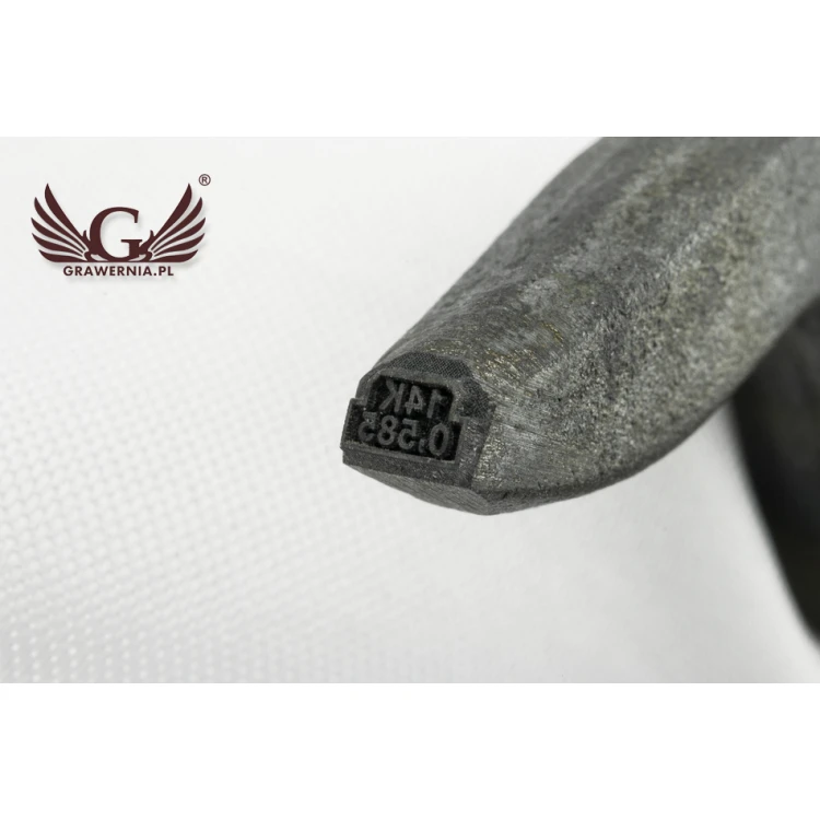 Hardened Steel Jeweler's Stamp - Feature Height 2.45mm
