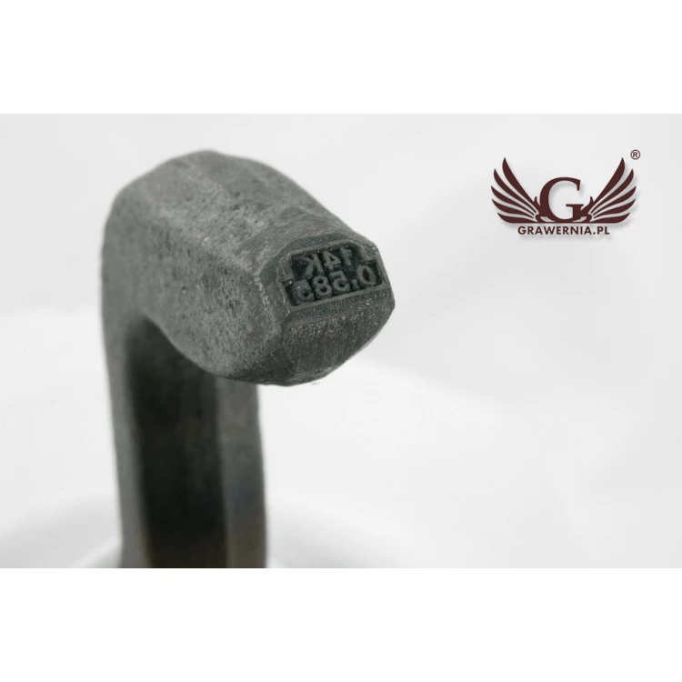 Hardened Steel Jeweler's Stamp - Feature Height 2.45mm