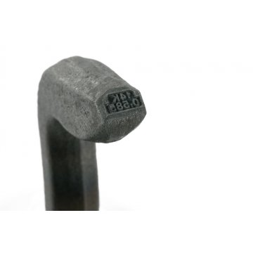 Hardened Steel Jeweler's Stamp - Feature Height 2.45mm