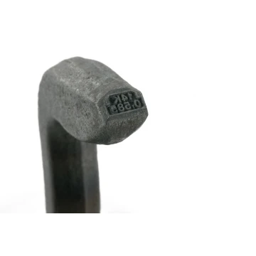 Hardened Steel Jeweler's Stamp - Feature Height 2.45mm