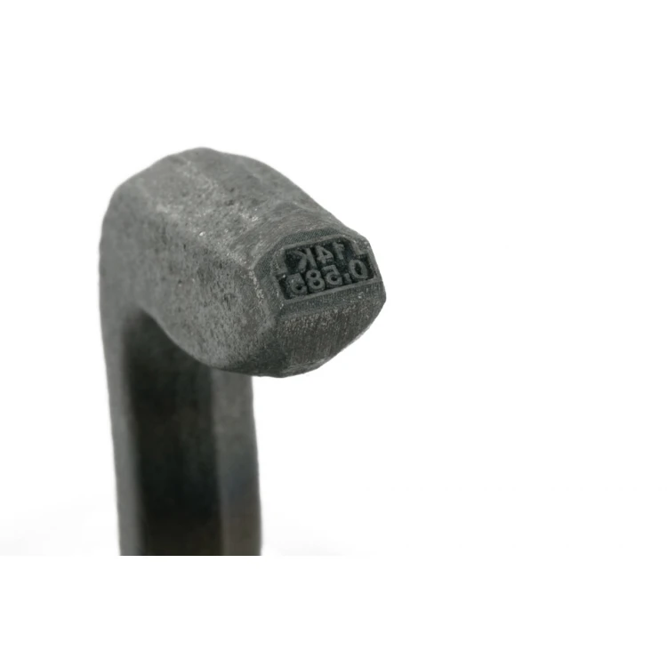 Hardened Steel Jeweler's Stamp - Feature Height 2.45mm