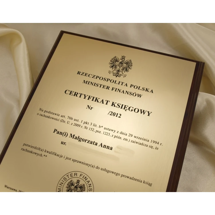 ACCOUNTING CERTIFICATE