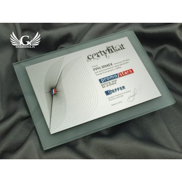 GLASS CERTIFICATE - DSZ038 - horizontal