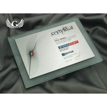 GLASS CERTIFICATE - DSZ038 - horizontal
