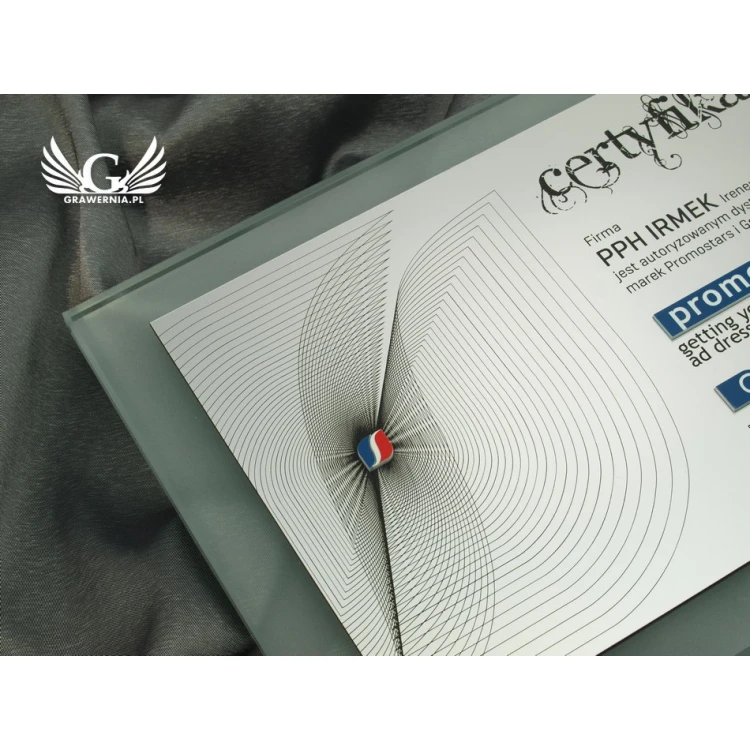 GLASS CERTIFICATE - DSZ038 - horizontal