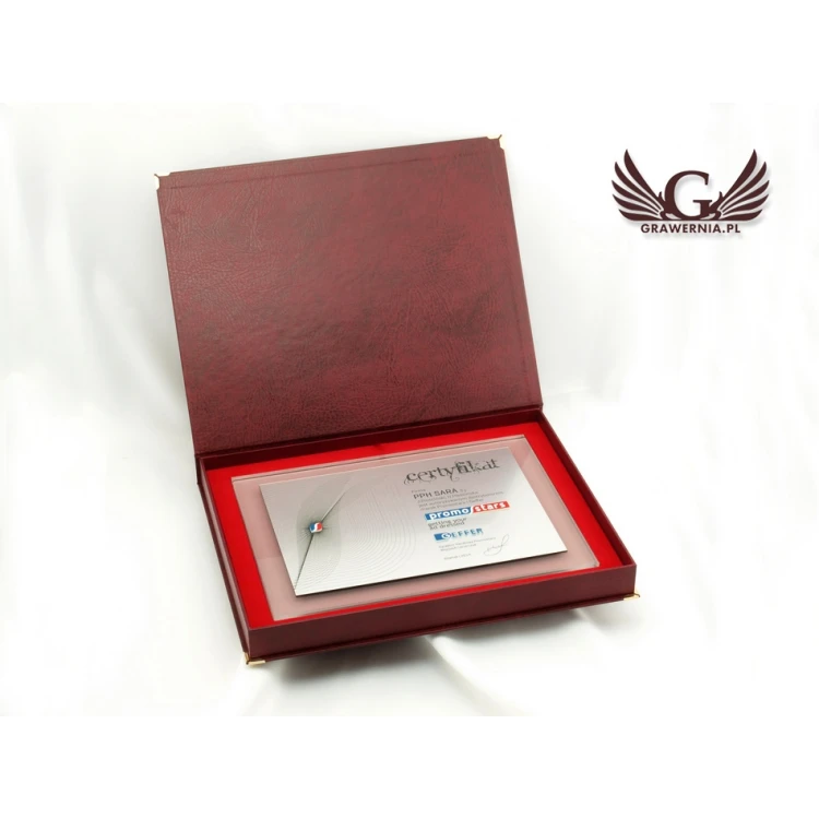 GLASS CERTIFICATE - DSZ038 - horizontal