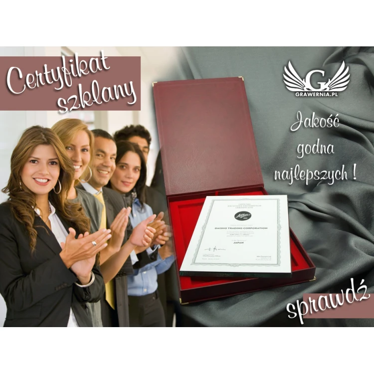 GLASS CERTIFICATE - DSZ039 - vertical