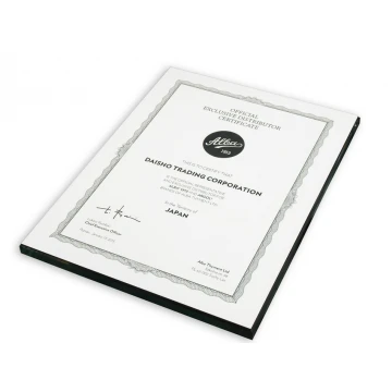 GLASS CERTIFICATE - DSZ039 - vertical