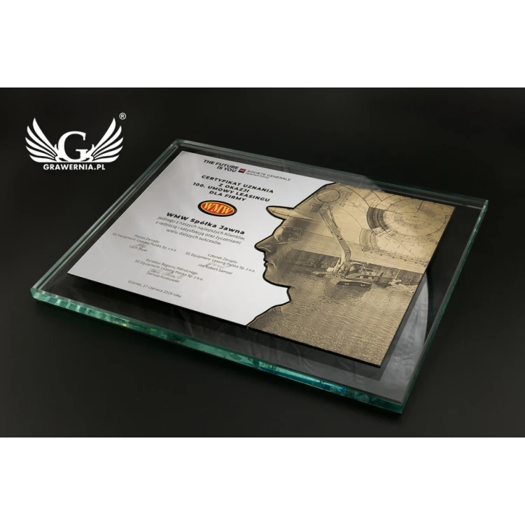 Certificate of Recognition - Horizontal - Engraving and UV Print - DUV038