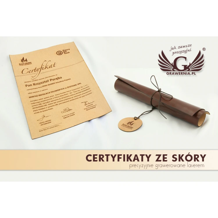 Leather Certificate Bound with Thong - DSK005