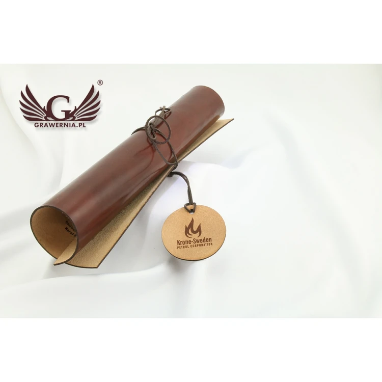 Leather Certificate Bound with Thong - DSK005