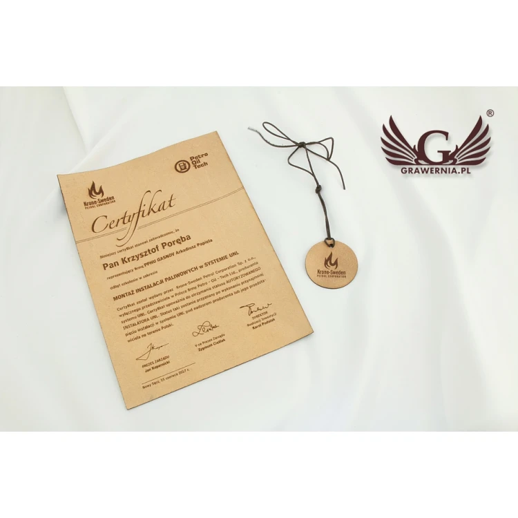 Leather Certificate Bound with Thong - DSK005