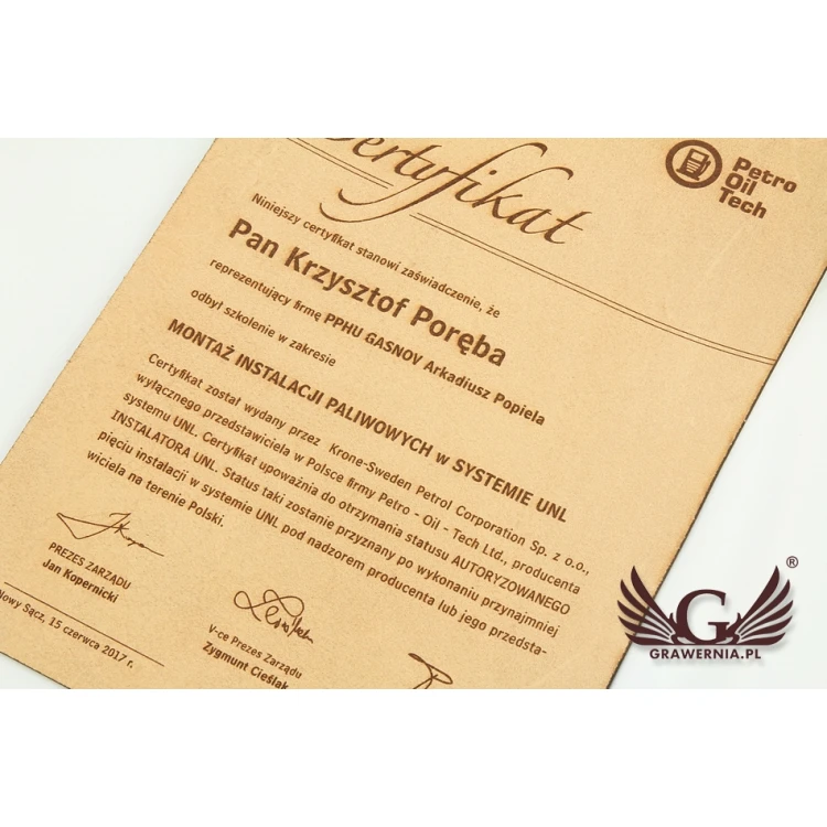 Leather Certificate Bound with Thong - DSK005
