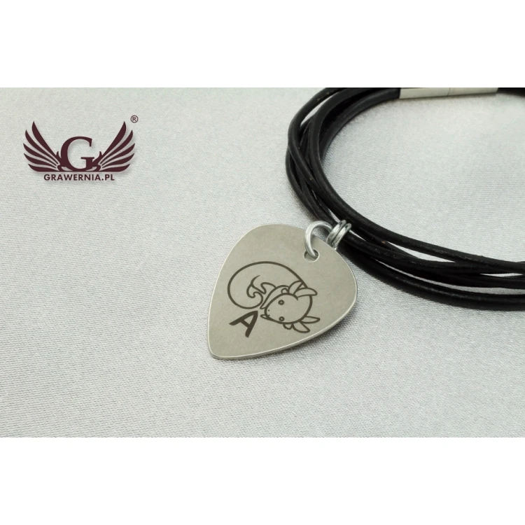 Charms Bracelet with Guitar Pick - Great Gift for Guitarist, Male and Female