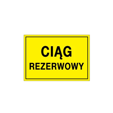 Reserve Chain - Warning Sign - dim. 495x345mm - PVC - UV Color Print - BHP122