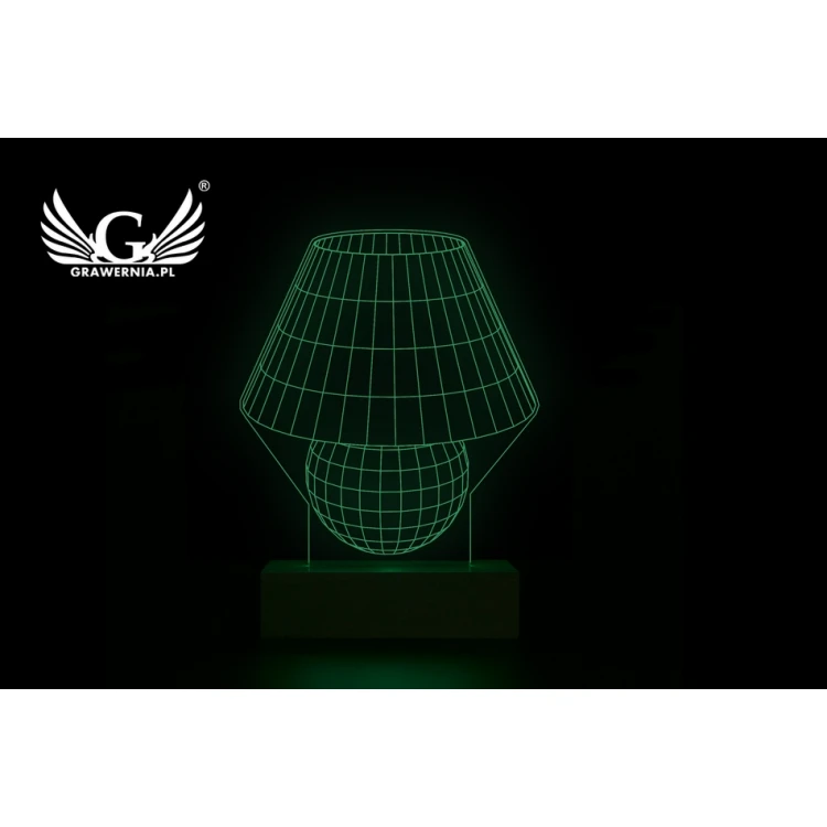 Classic - 3D LED RGB Lamp Controlled by Remote - L3D013