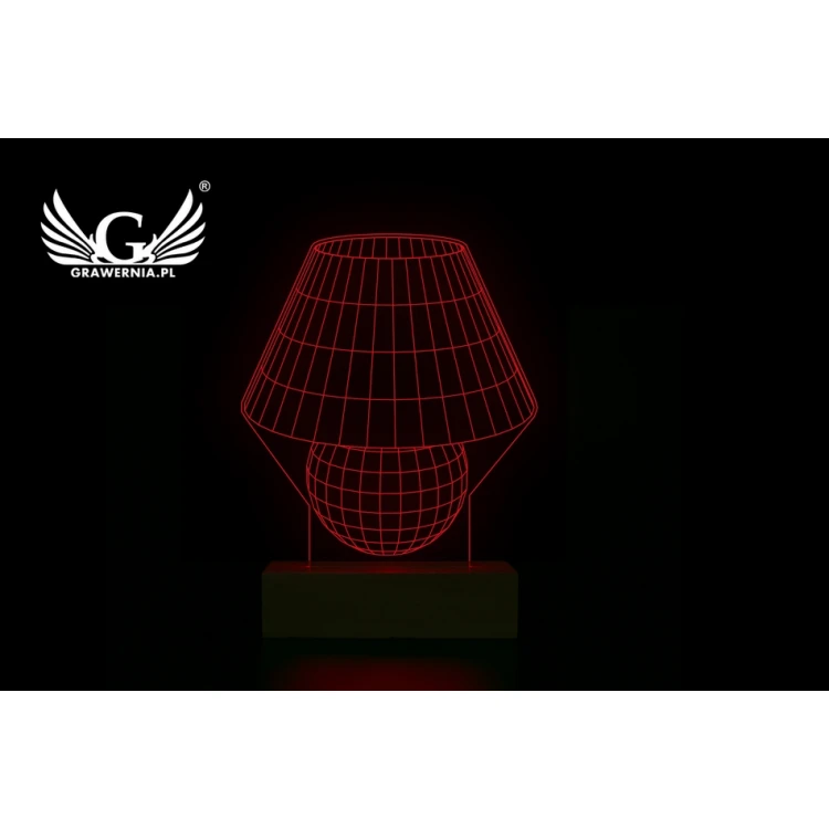 Classic - 3D LED RGB Lamp Controlled by Remote - L3D013