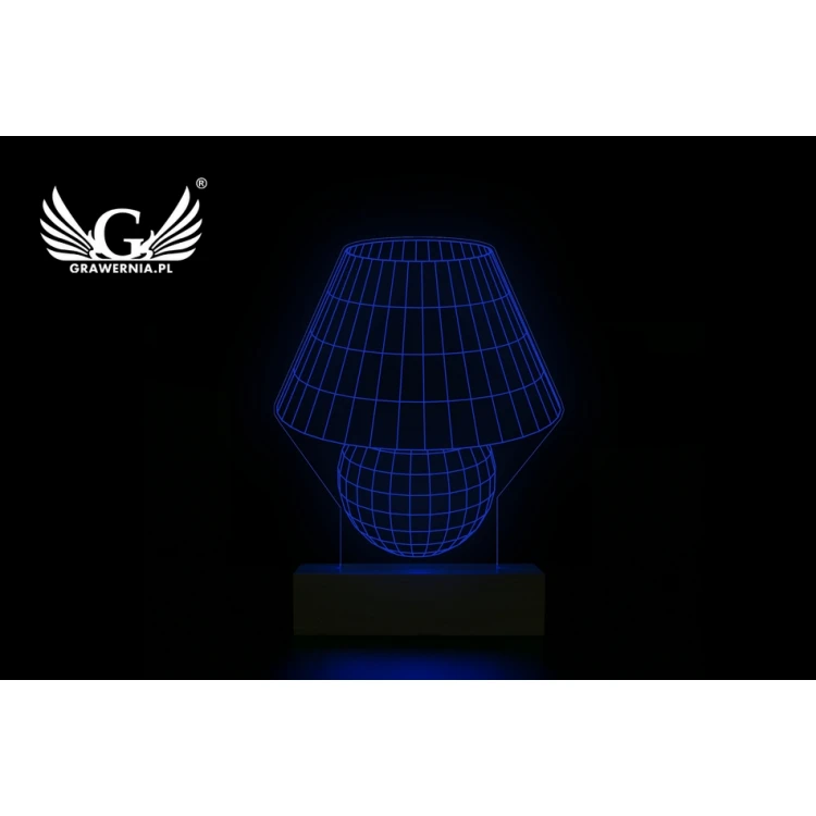 Classic - 3D LED RGB Lamp Controlled by Remote - L3D013