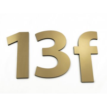 Numbers and letters for wall, door or building facade - laser cut - height 14.5 cm