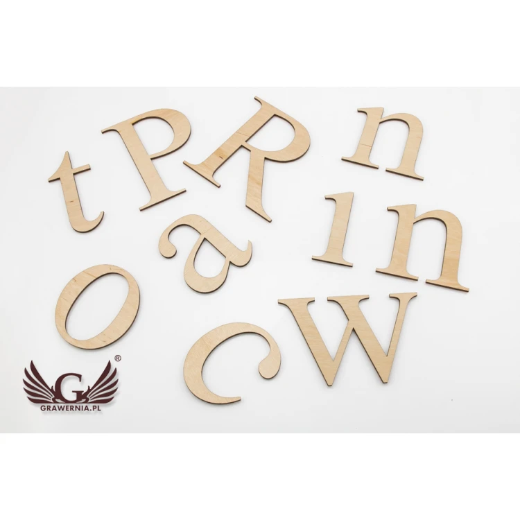 Laser Cut Numbers and Letters - 3mm Plywood