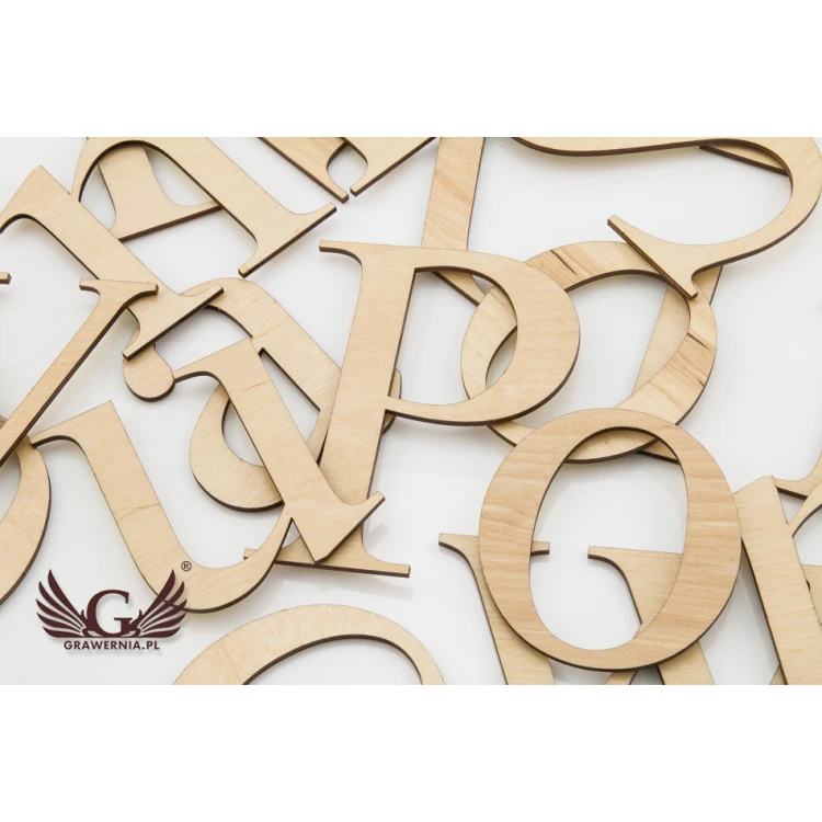 Laser Cut Numbers and Letters - 3mm Plywood