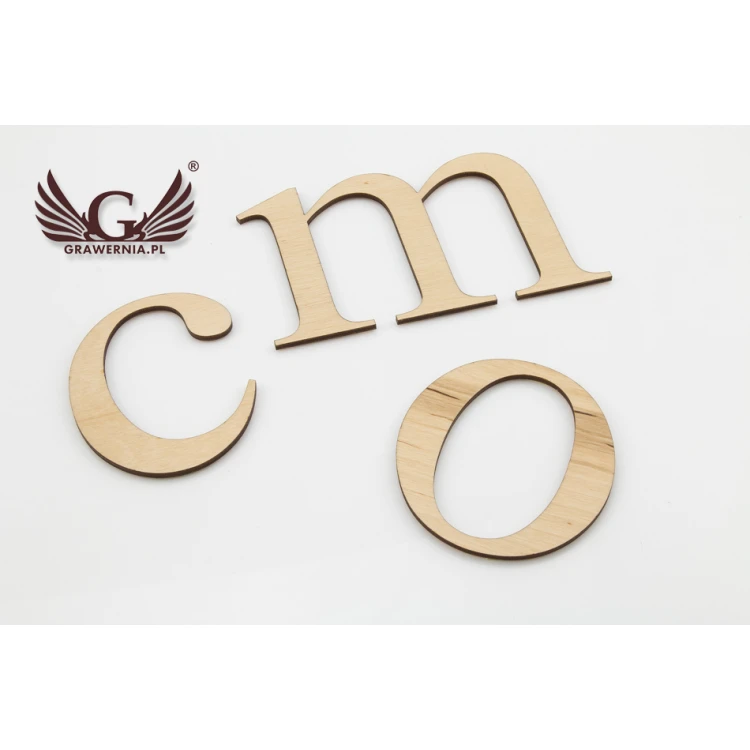 Laser Cut Numbers and Letters - 3mm Plywood