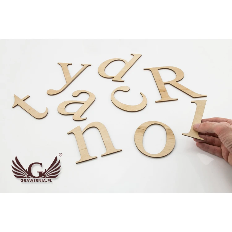 Laser Cut Numbers and Letters - 3mm Plywood