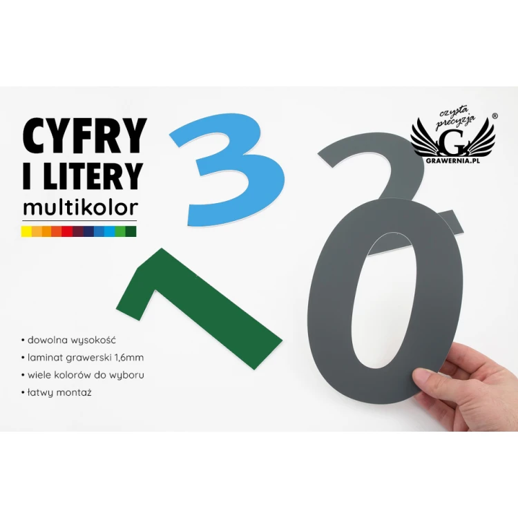 Laser Cut Numbers and Letters - Multicolor - CL008