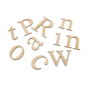 Laser Cut Numbers and Letters - 3mm Plywood