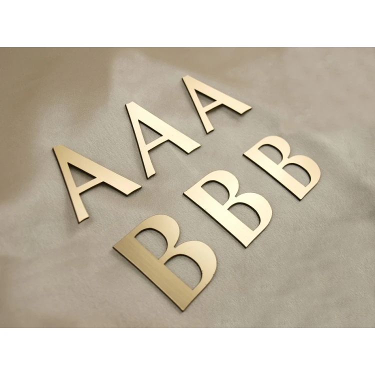 Laser Cut Numbers and Letters