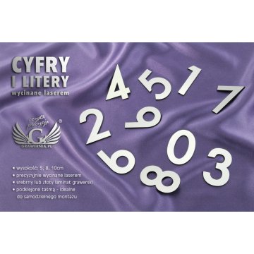 Laser Cut Numbers and Letters