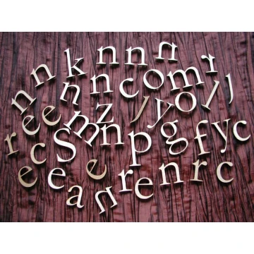 Laser Cut Numbers and Letters - 3mm Plywood