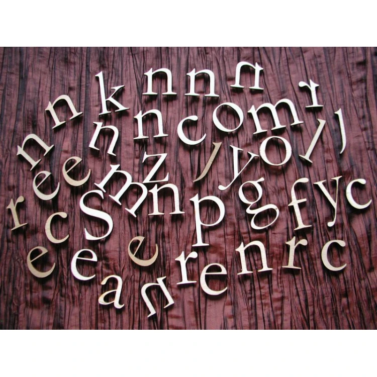 Laser Cut Numbers and Letters - 3mm Plywood