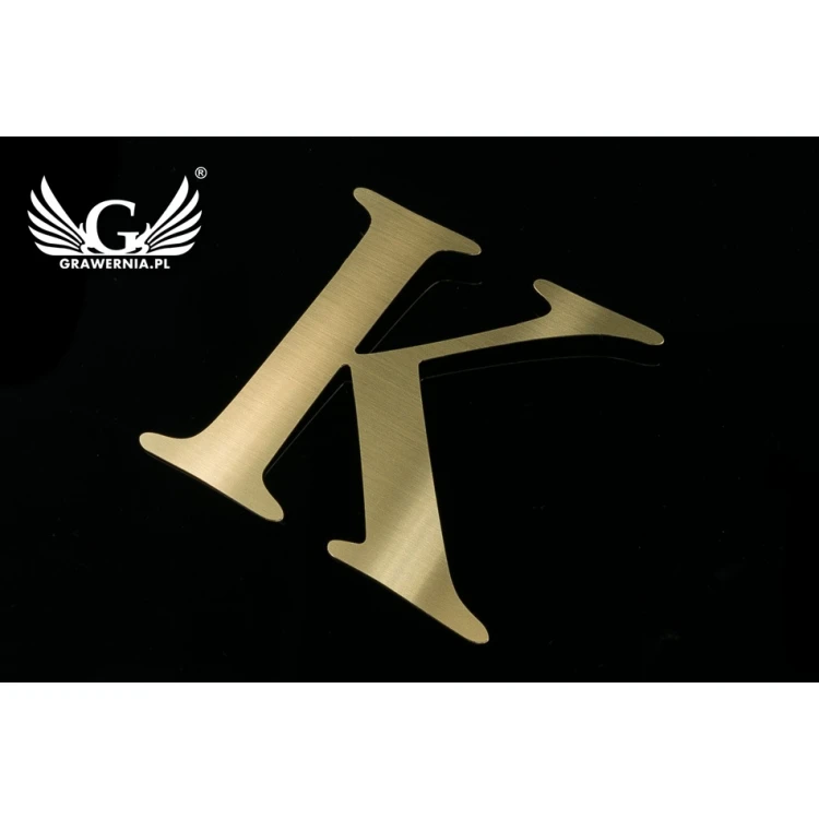 Brass Cut-Out Numbers and Letters - Height: 125mm - CNC080