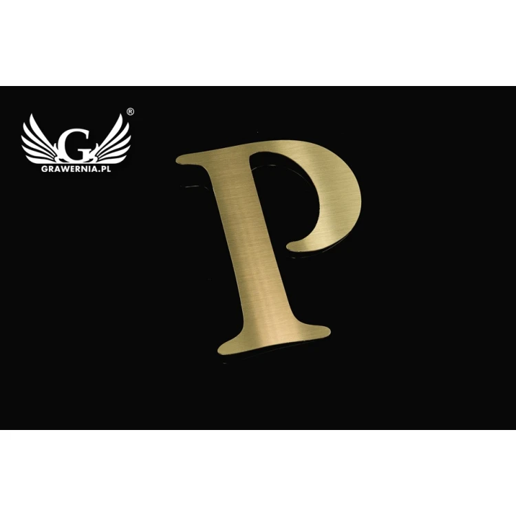 Brass Cut-Out Numbers and Letters - Height: 125mm - CNC080
