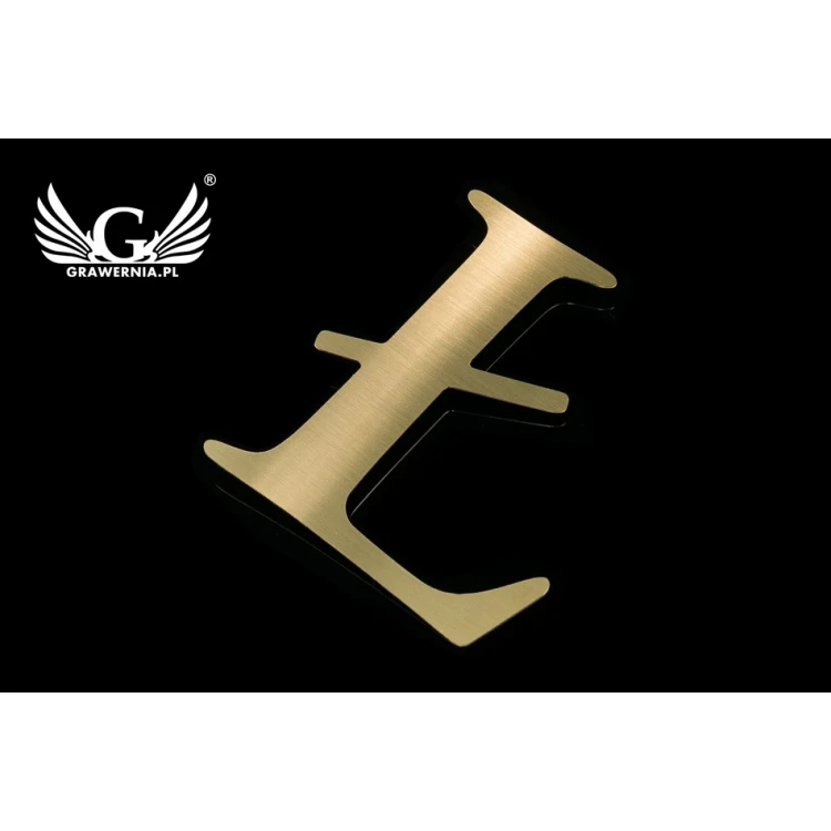Brass Cut-Out Numbers and Letters - Height: 125mm - CNC080