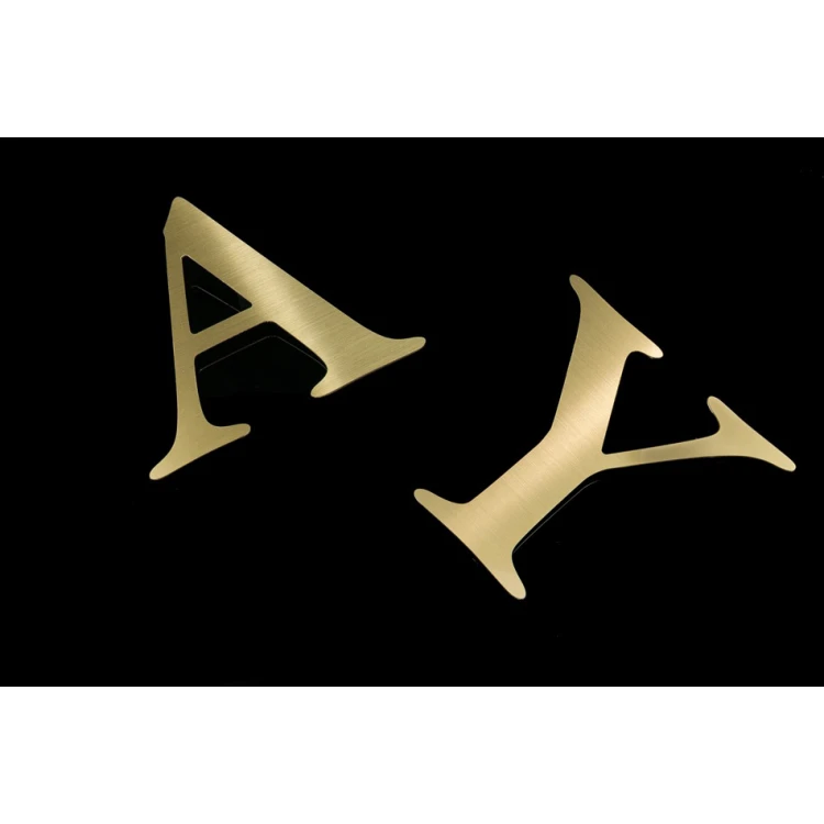Brass Cut-Out Numbers and Letters - Height: 125mm - CNC080