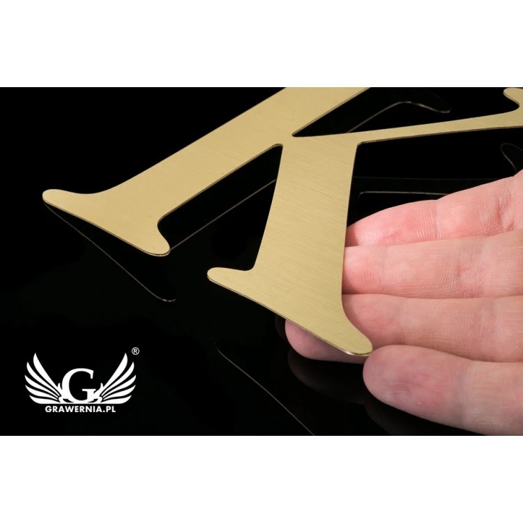 Brass Cut-Out Numbers and Letters - Height: 125mm - CNC080