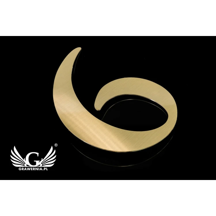Brass Cut-Out Numbers and Letters - Height: 125mm - CNC080