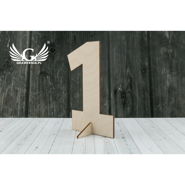 Laser Cut Stand-Up Numbers - 15cm Height - 3mm Birch Plywood - CL007