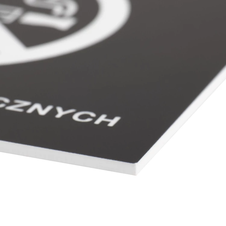 Black No Smoking Sign - Laser Engraving - Size 160x110mm - Z015
