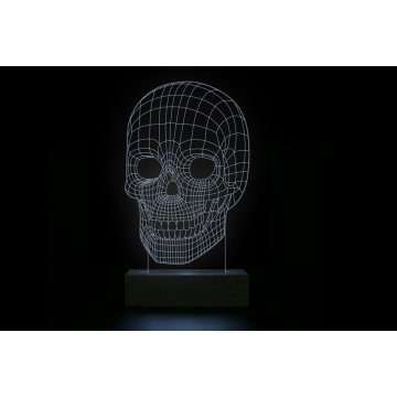 Skull - 3D LED RGB Remote Controlled Lamp - L3D016